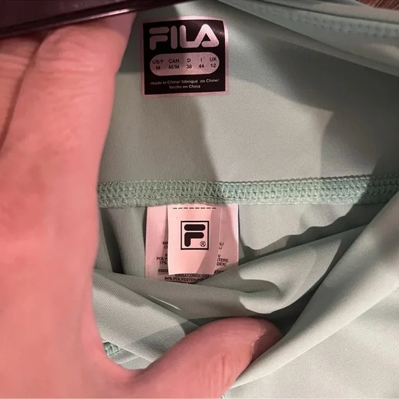 New! FILA “Dreama” Scallop Hem Active Leggings – Mint Green (M, NWT) - Picture 5 of 6